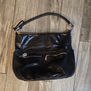 Brighton Black Shimmer Shoulder Bag